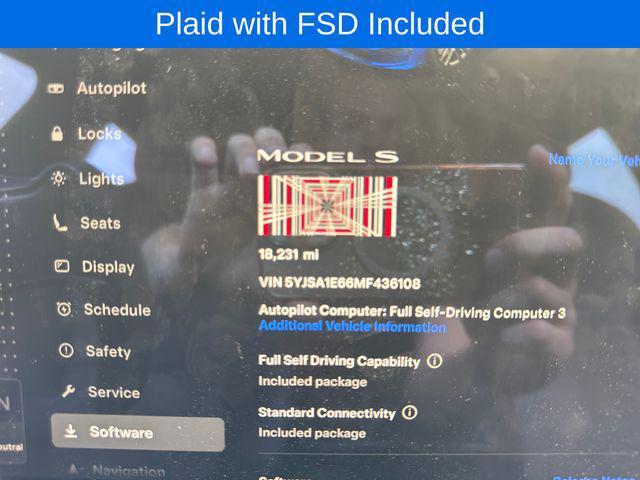 used 2021 Tesla Model S car, priced at $59,997