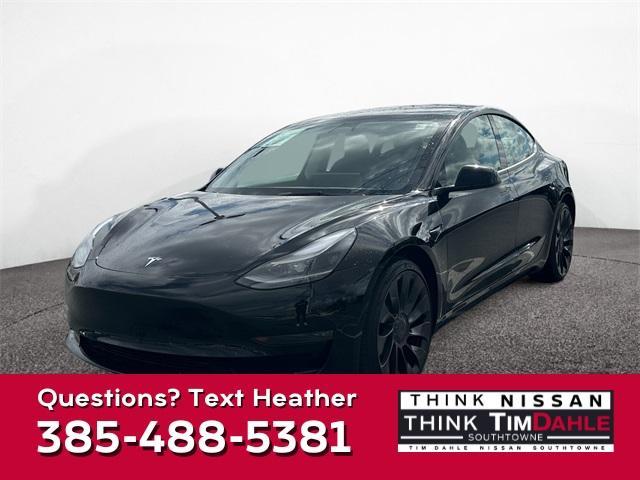 used 2023 Tesla Model 3 car, priced at $37,998