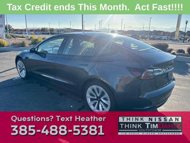 used 2022 Tesla Model 3 car, priced at $23,160
