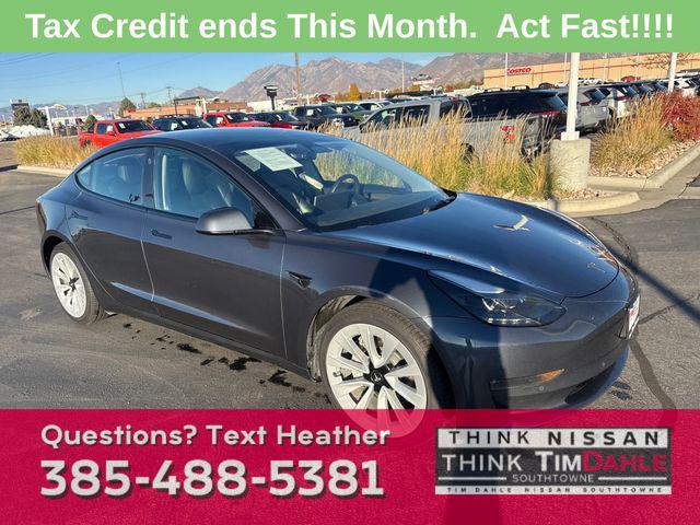 used 2022 Tesla Model 3 car, priced at $23,160