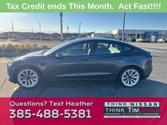 used 2022 Tesla Model 3 car, priced at $23,160