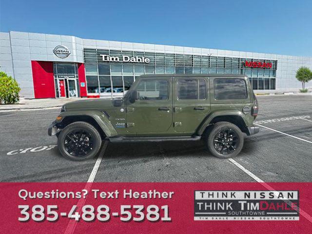 used 2021 Jeep Wrangler Unlimited 4xe car, priced at $28,727