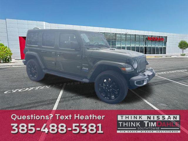 used 2021 Jeep Wrangler Unlimited 4xe car, priced at $28,727