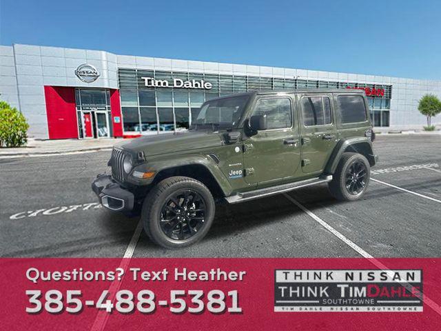 used 2021 Jeep Wrangler Unlimited 4xe car, priced at $28,727