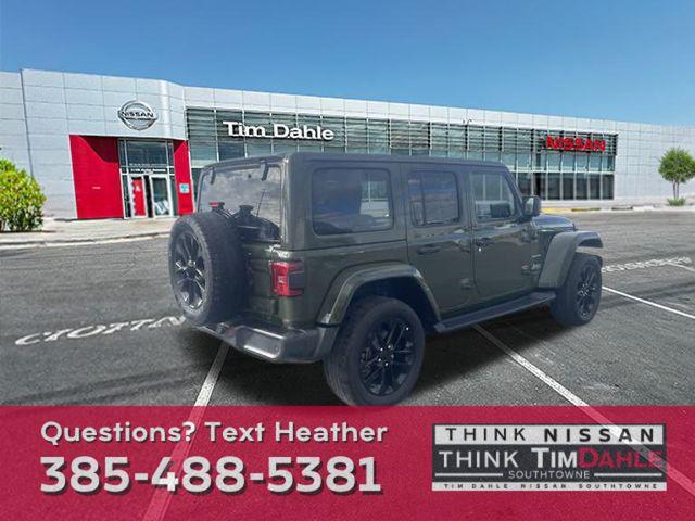 used 2021 Jeep Wrangler Unlimited 4xe car, priced at $28,727