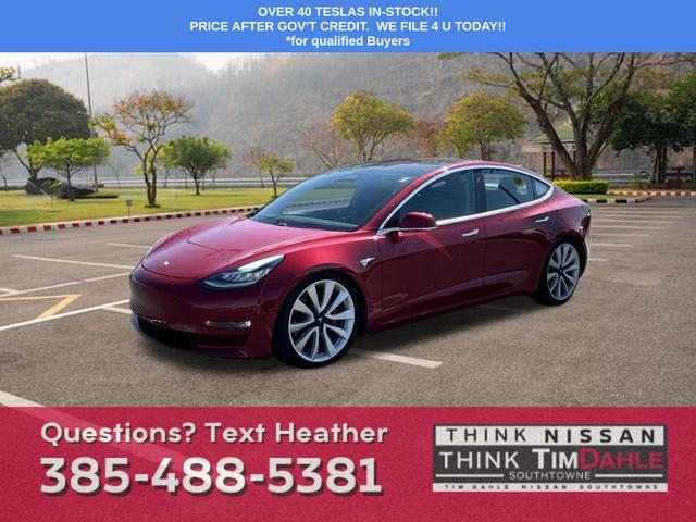 used 2018 Tesla Model 3 car, priced at $24,998