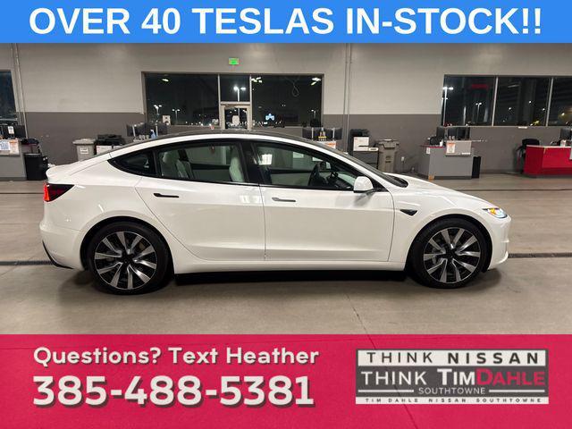used 2024 Tesla Model 3 car, priced at $41,899