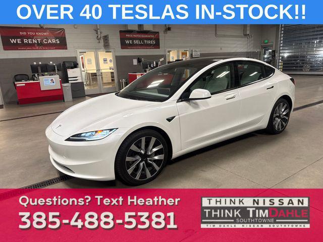 used 2024 Tesla Model 3 car, priced at $41,899