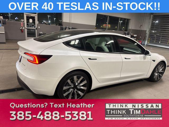 used 2024 Tesla Model 3 car, priced at $41,899