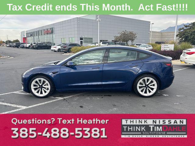 used 2022 Tesla Model 3 car, priced at $22,199