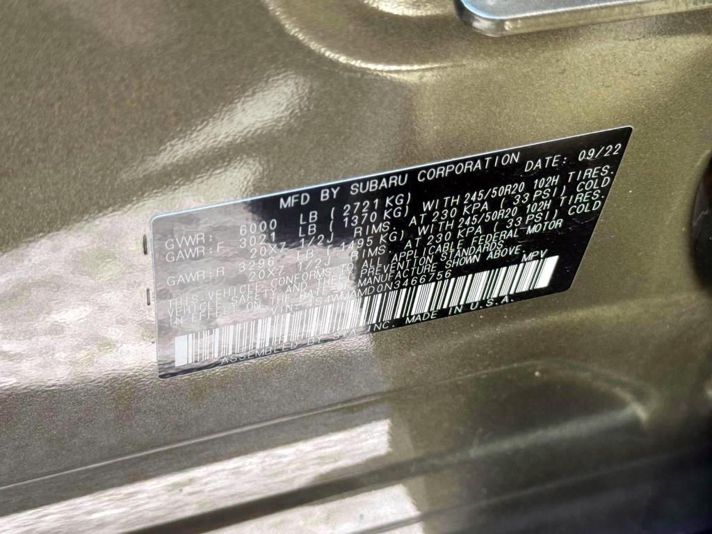 used 2022 Subaru Ascent car, priced at $30,889