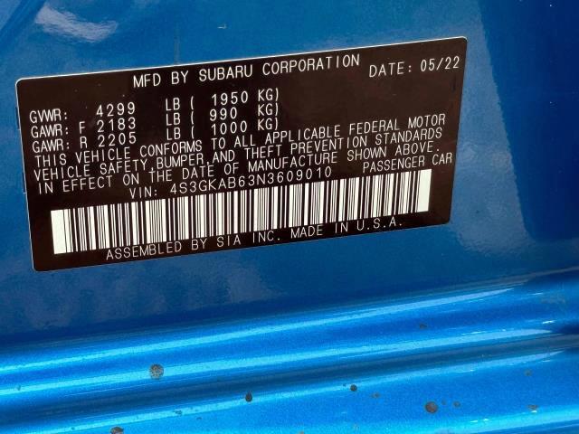 used 2022 Subaru Impreza car, priced at $19,388