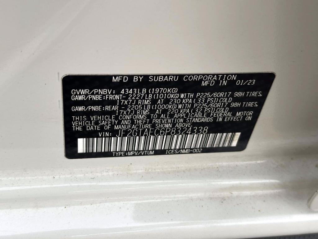 used 2023 Subaru Crosstrek car, priced at $24,688