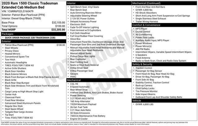 used 2020 Ram 1500 car, priced at $21,568