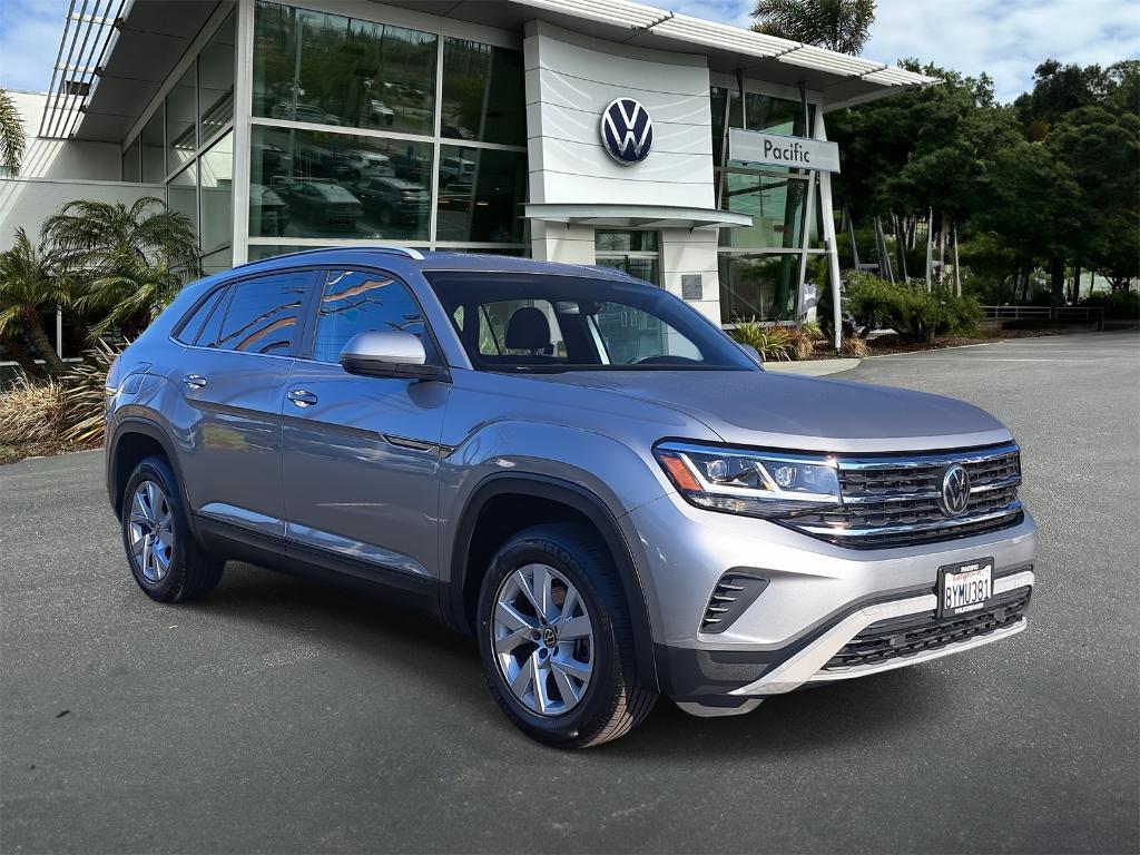 used 2021 Volkswagen Atlas Cross Sport car, priced at $18,500