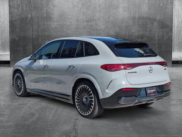 new 2025 Mercedes-Benz AMG EQE car, priced at $125,980