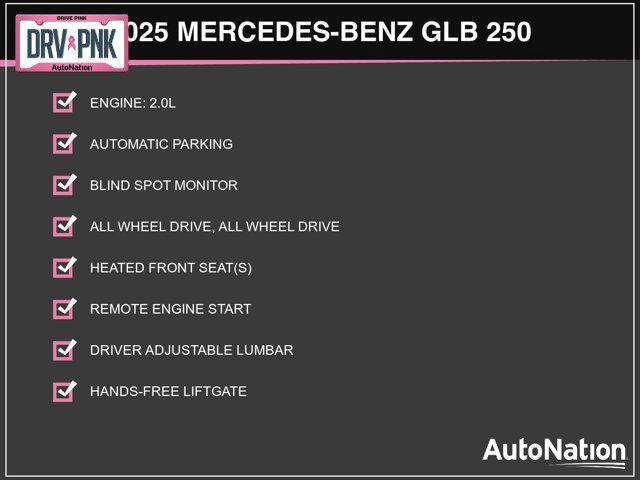 new 2025 Mercedes-Benz GLB 250 car, priced at $53,695