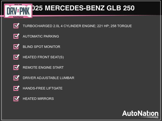 new 2025 Mercedes-Benz GLB 250 car, priced at $50,785