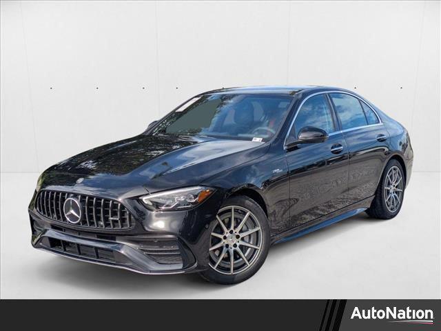 new 2025 Mercedes-Benz AMG C 43 car, priced at $64,685