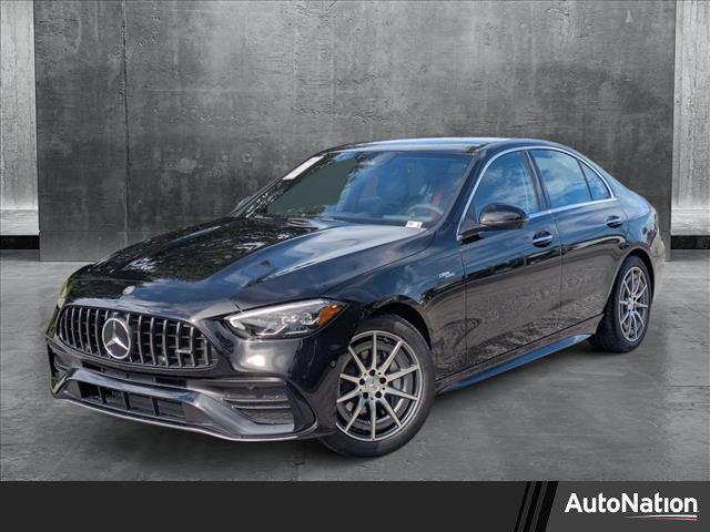 new 2025 Mercedes-Benz AMG C 43 car, priced at $64,685