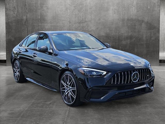 new 2024 Mercedes-Benz AMG C 43 car, priced at $75,615