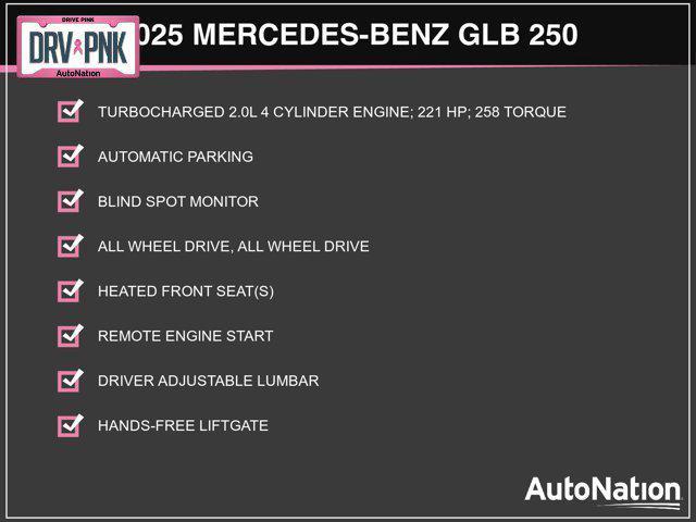 new 2025 Mercedes-Benz GLB 250 car, priced at $50,835