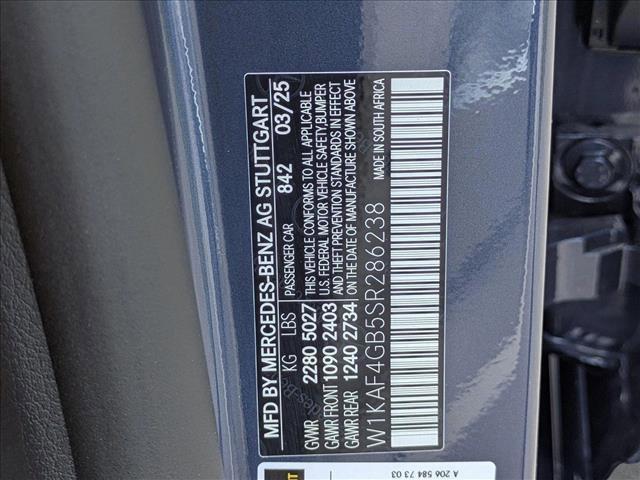 new 2025 Mercedes-Benz C-Class car, priced at $57,150