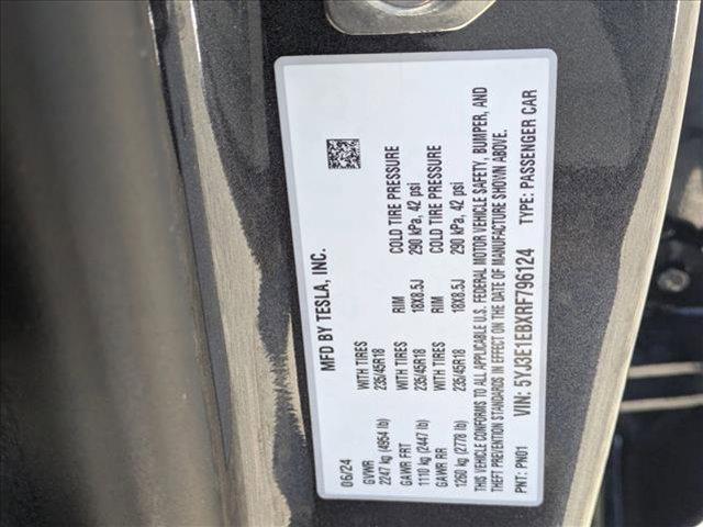 used 2024 Tesla Model 3 car, priced at $34,995