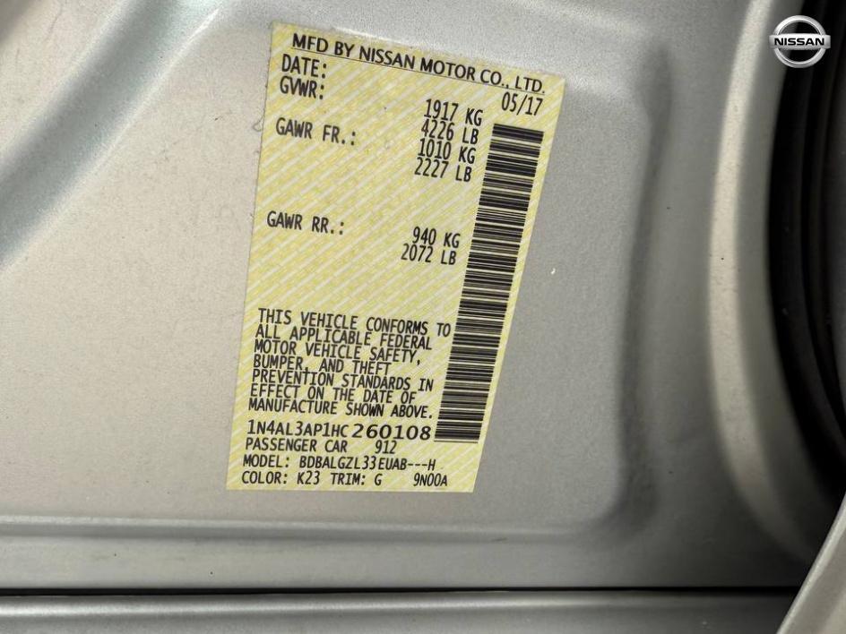 used 2017 Nissan Altima car, priced at $6,999