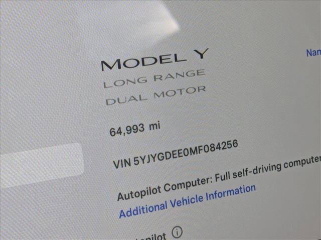 used 2021 Tesla Model Y car, priced at $27,999