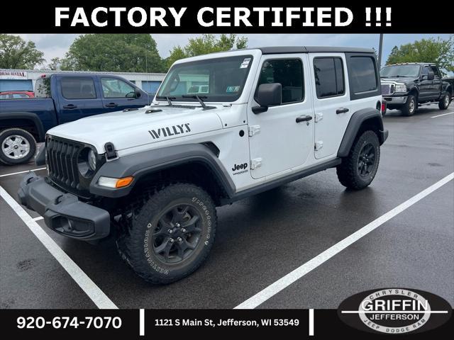 used 2021 Jeep Wrangler car, priced at $36,612