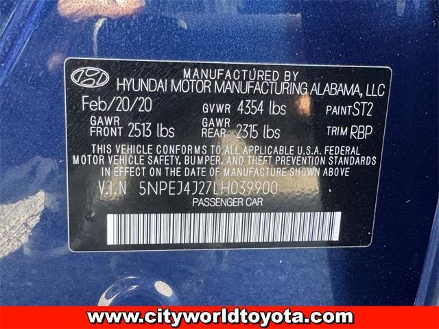 used 2020 Hyundai Sonata car, priced at $17,990