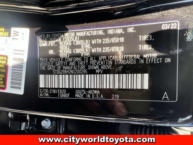 used 2022 Toyota Highlander car, priced at $31,690