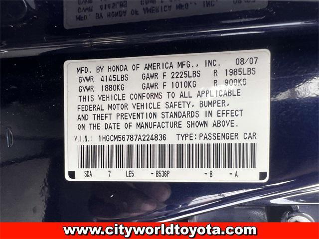 used 2007 Honda Accord car, priced at $5,990