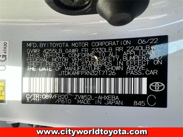 used 2022 Toyota Prius Prime car, priced at $23,790