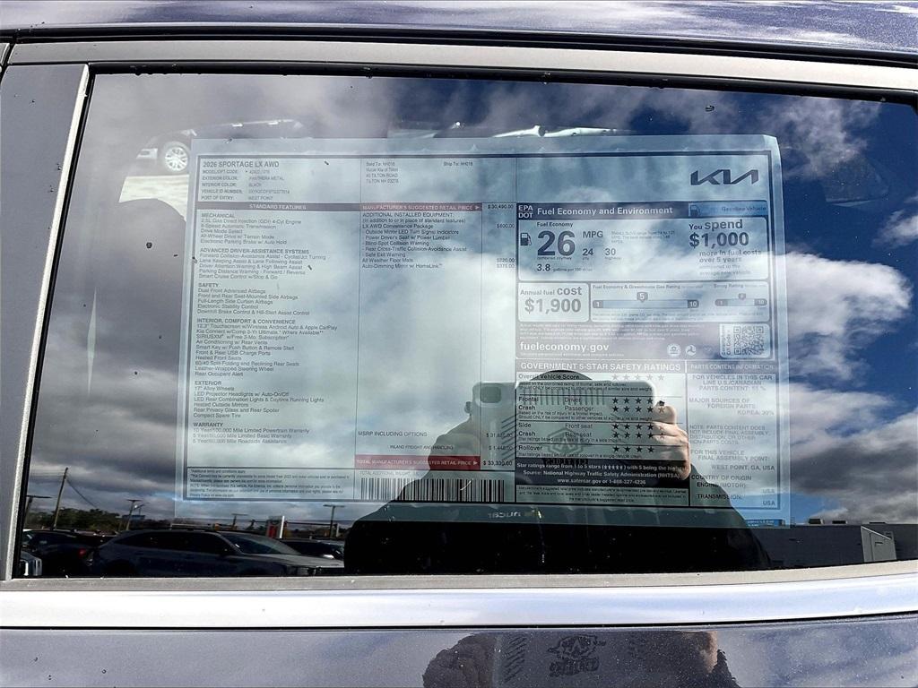 new 2026 Kia Sportage car, priced at $30,597