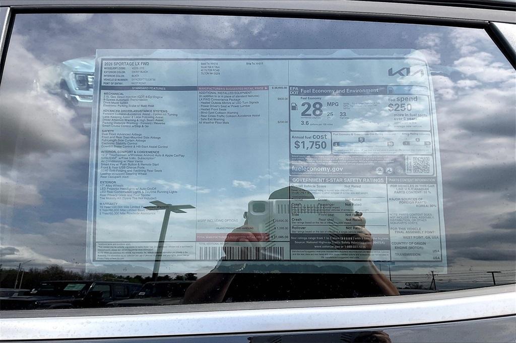 new 2026 Kia Sportage car, priced at $29,536