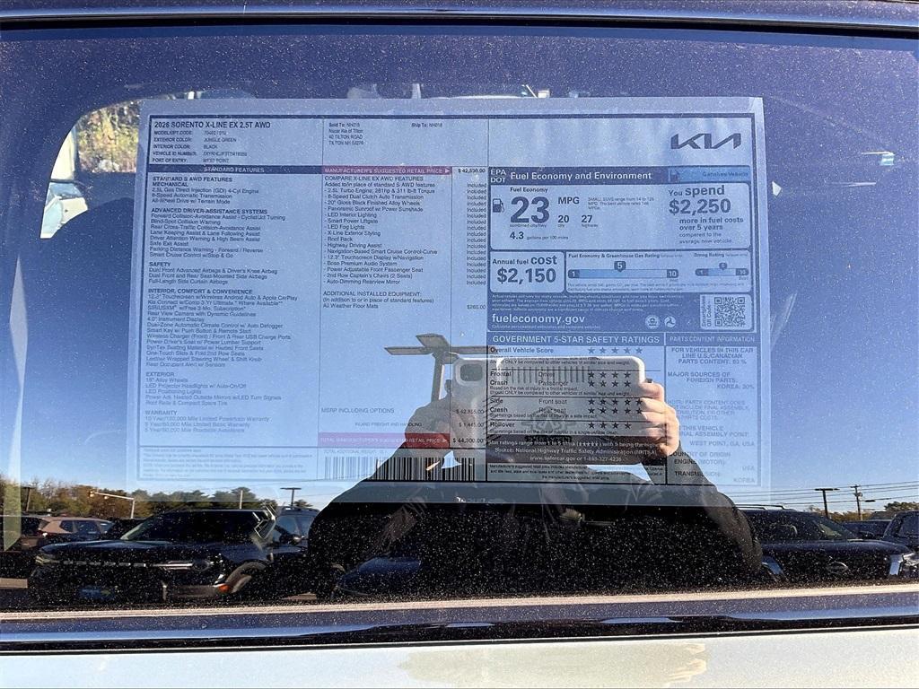 new 2026 Kia Sorento car, priced at $41,267