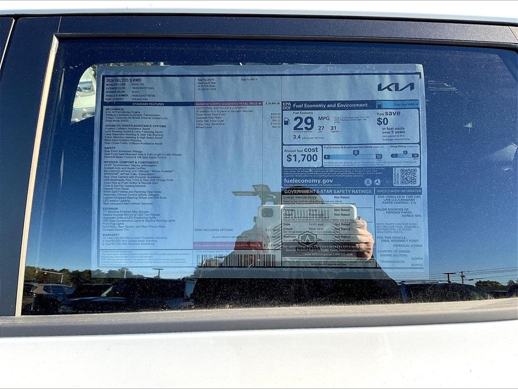 new 2026 Kia Seltos car, priced at $27,277