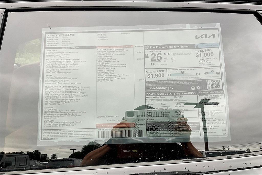 new 2026 Kia Sportage car, priced at $36,306