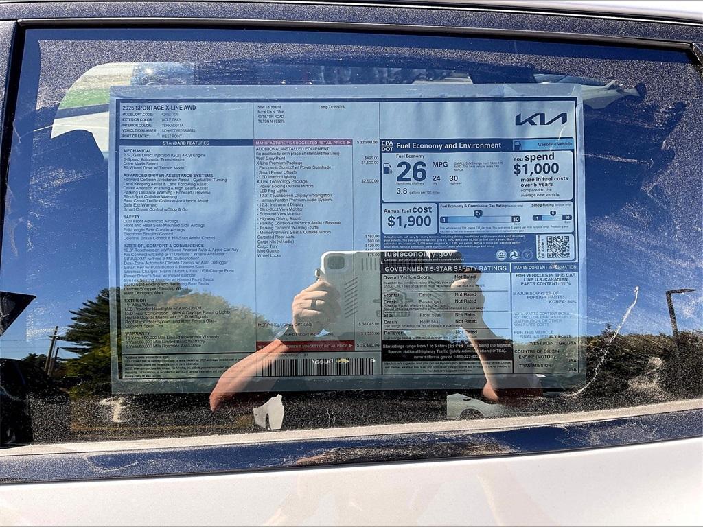 new 2026 Kia Sportage car, priced at $37,340