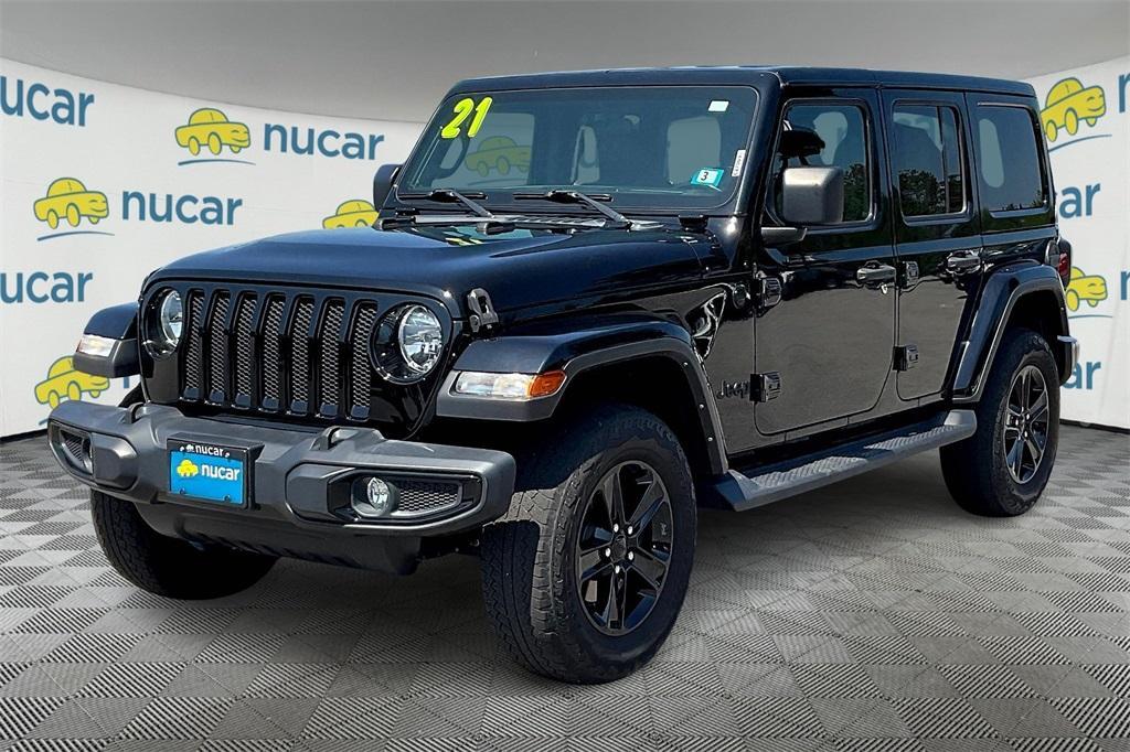 used 2021 Jeep Wrangler Unlimited car, priced at $35,423