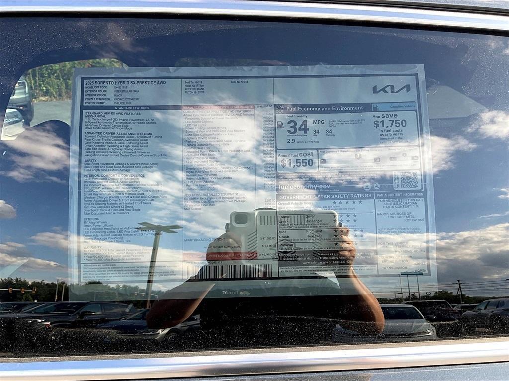new 2025 Kia Sorento Hybrid car, priced at $43,980
