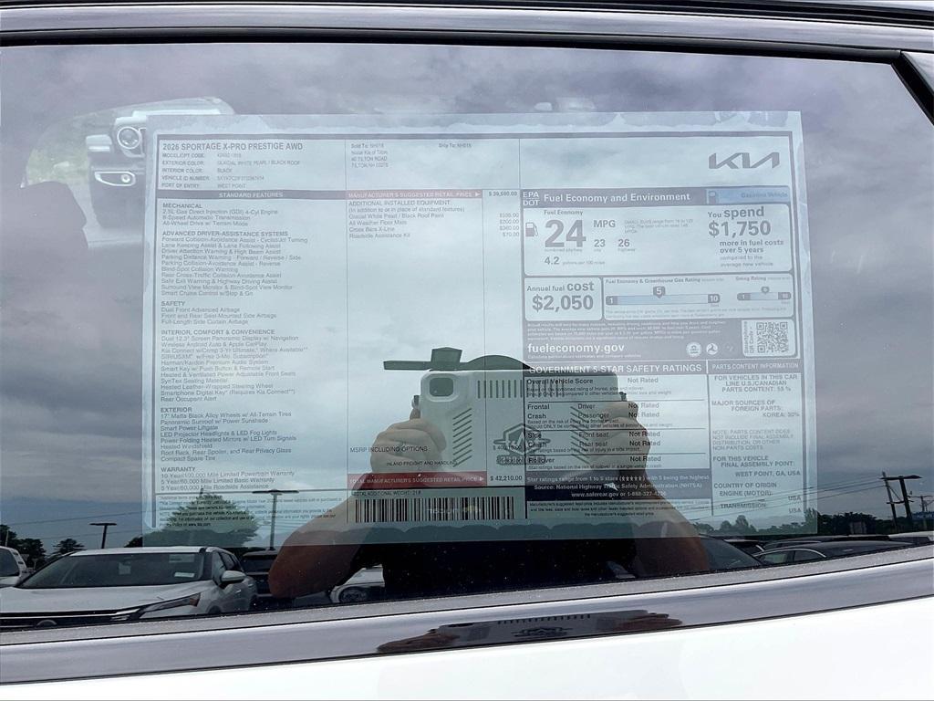 new 2026 Kia Sportage car, priced at $38,977