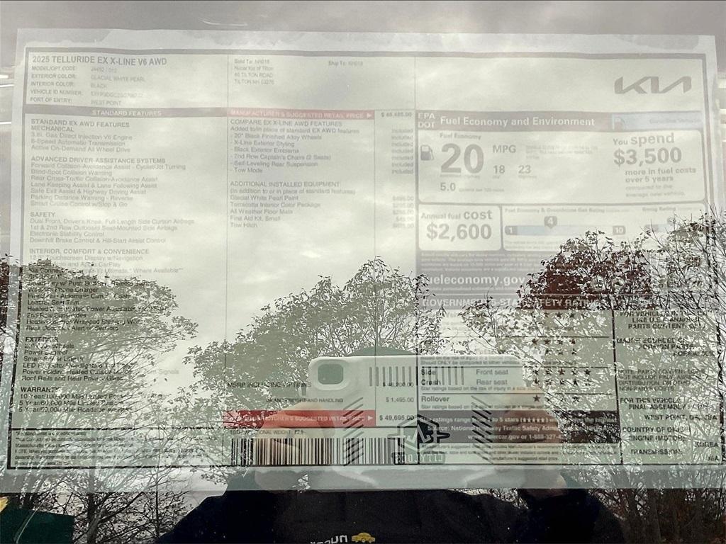 new 2025 Kia Telluride car, priced at $46,345