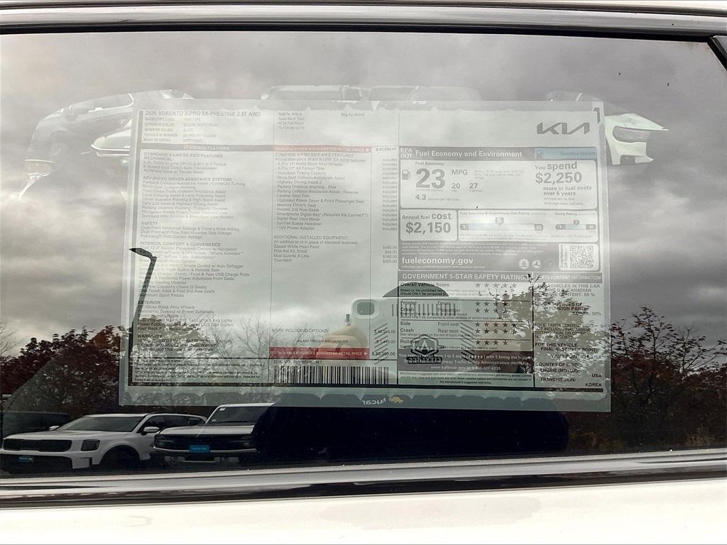 new 2026 Kia Sorento car, priced at $46,827