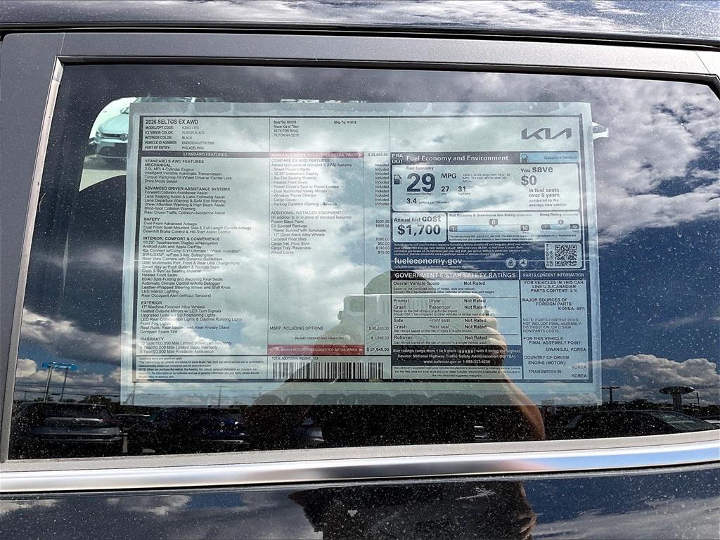 new 2026 Kia Seltos car, priced at $29,712