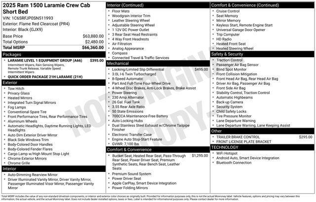 used 2025 Ram 1500 car, priced at $48,944