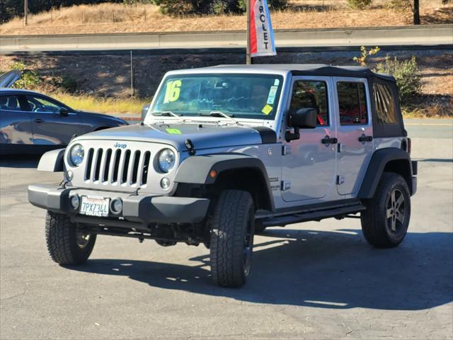 used 2016 Jeep Wrangler Unlimited car, priced at $21,792