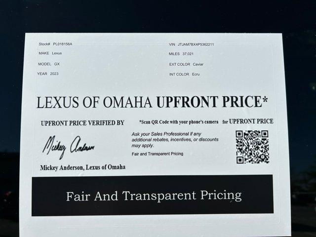 used 2023 Lexus GX 460 car, priced at $57,000